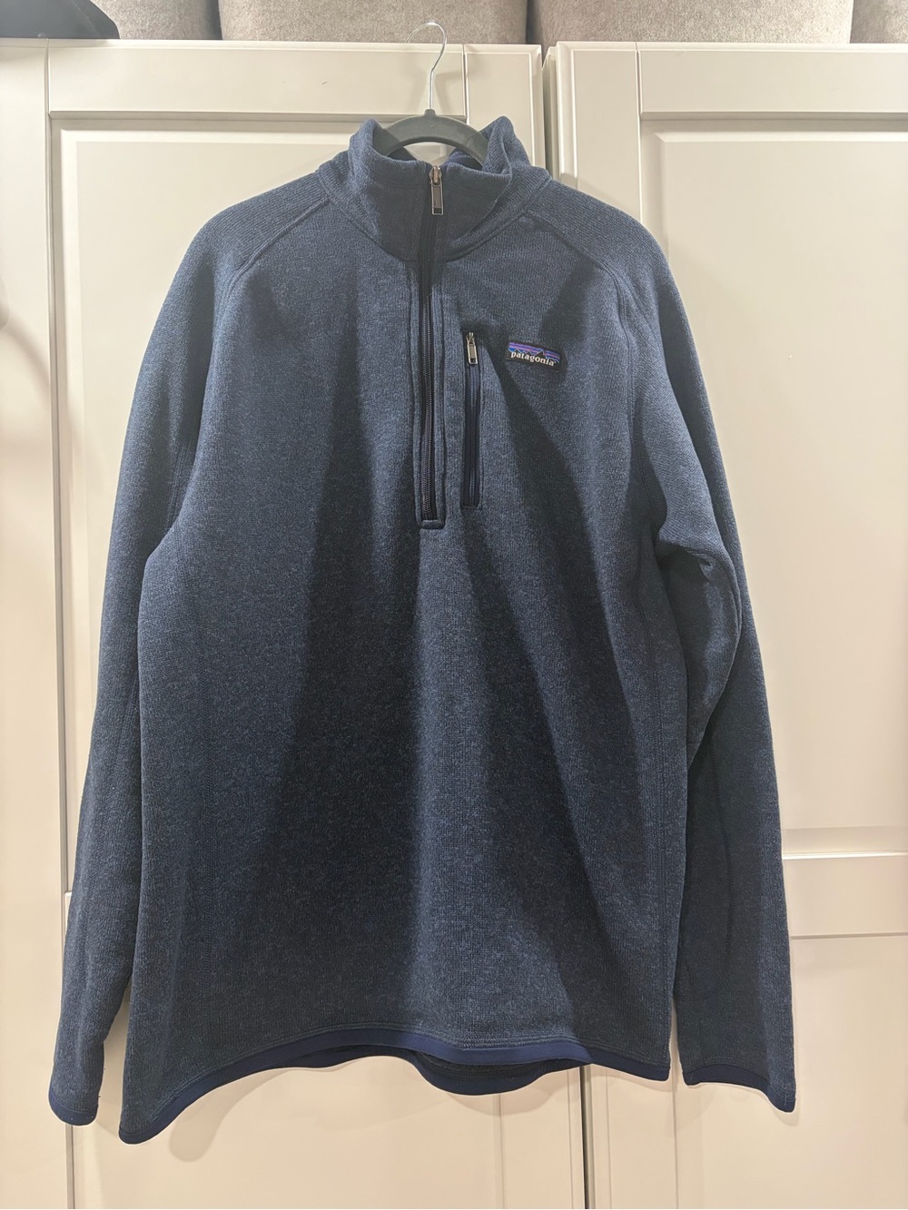 Patagonia Men’s Dark Blue Quarter-Zip Fleece Pullover